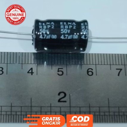 ELCO NONPOLAR NP ELKO 4.7UF 4.7 UF 50V 50 VOLT NON POLAR NP