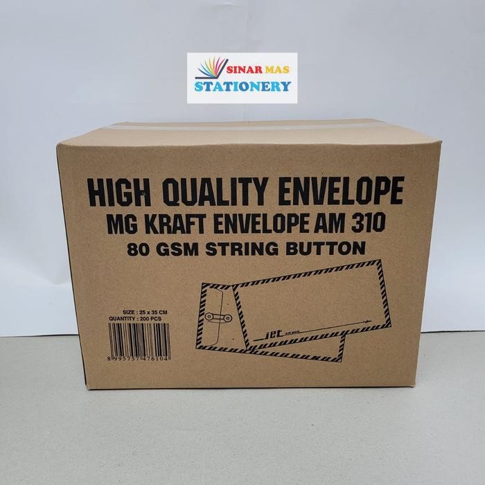 

Amplop Coklat Tali AirMail 310 Map Cokelat Kancing AM 310 Kiky ( Dus ) by Fajar SA