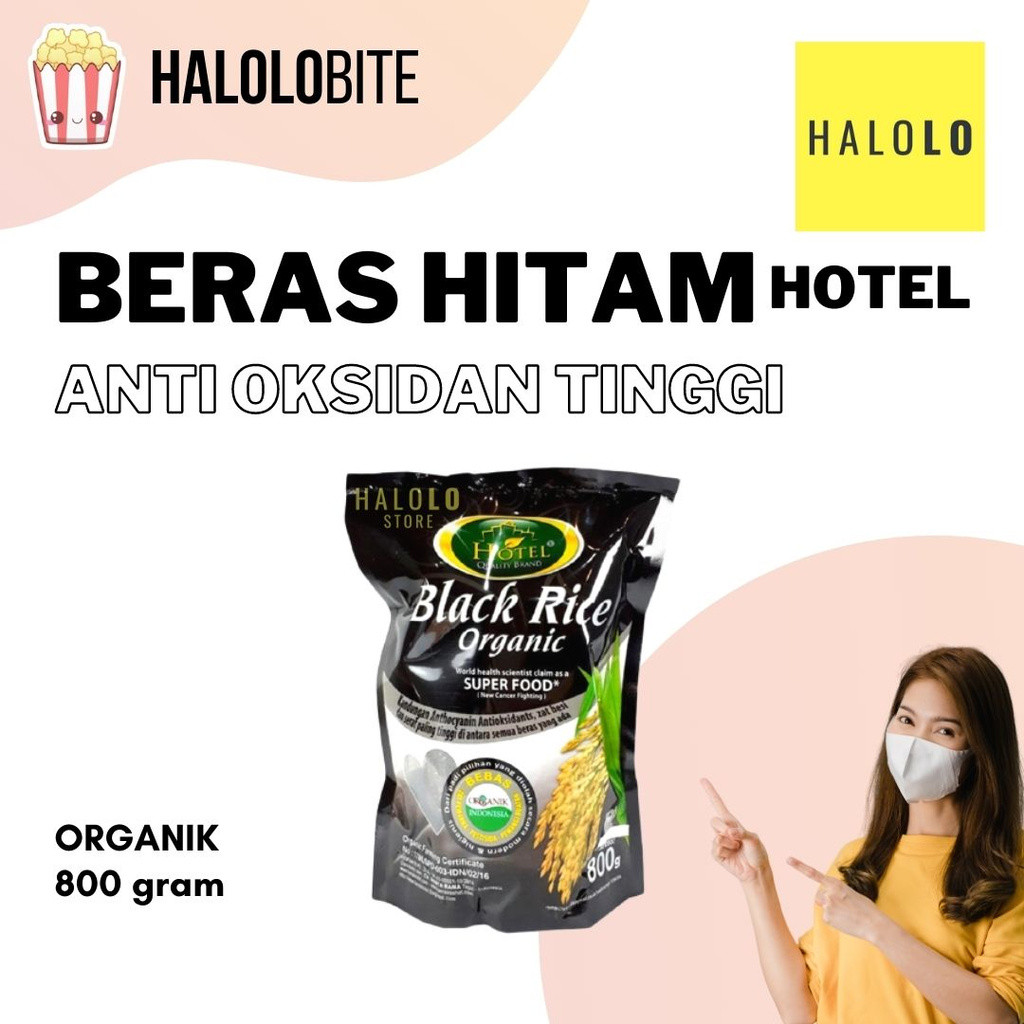 

Beras Hitam HOTEL Organik 800 GRAM Anti Kanker Tinggi Anti Oksidan