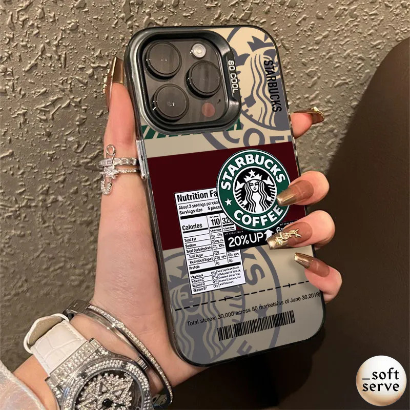 Casing ponsel Tagar Kreatif Starbucks cocok untuk Oppo A58 A74/A95 A77S/A57 4G A78 4G A78/A58 5G REN