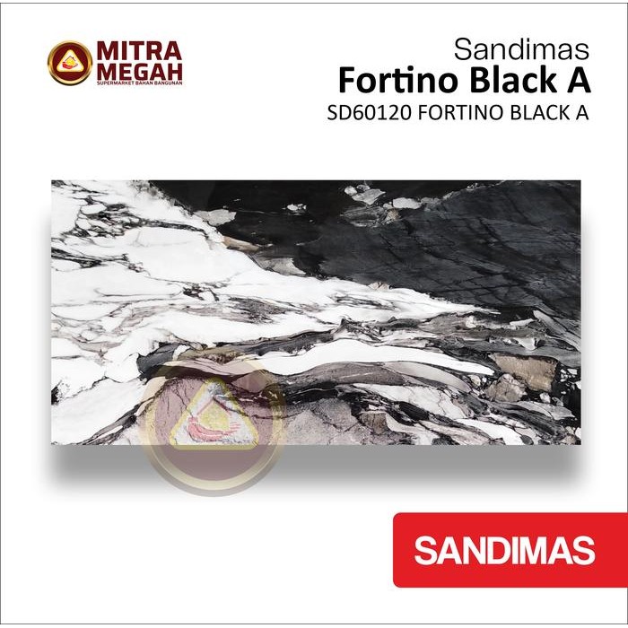 KERAMIK GRANIT SANDIMAS 60X120 FORTINO BLACK A