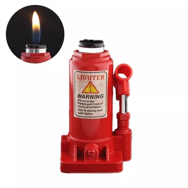 PROMO COD Korek Api Gas Unik Model Dongkrak Mobil Lighter Unik/Korek Api Motif/Korek Murah/Korek Uni