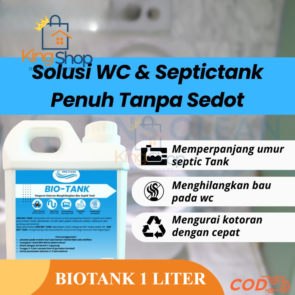 BioTank/ Solusi WC Septictank Penuh Tanpa Sedot  1 Liter