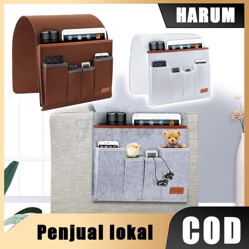 Tas Bedside Organizer Tempat Penyimpanan Remote TV AC Wadah Remot Multifungsi Kantong Penyimpanan So