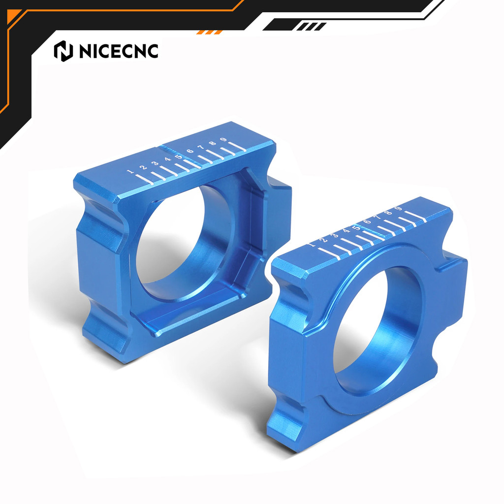 NICEC Motorcycle Rear Axle Block Chain Adjuster For Yamaha YZ250F YZ450F 2012 - 2023 2019 YZ 250F 45