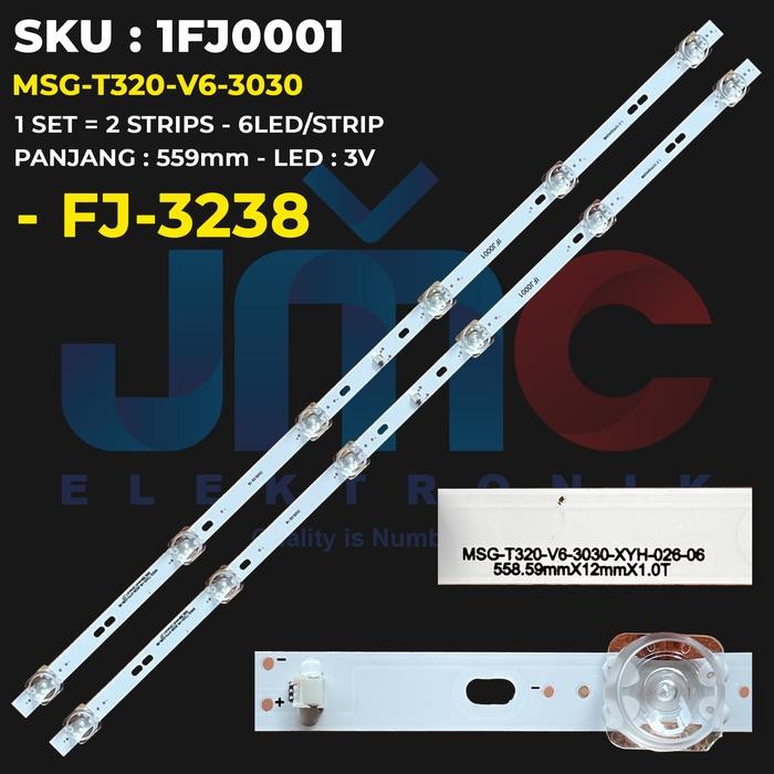 WP99 BACKLIGHT TV FUJIWA 32 inch FJ-3238 MSG-T320-V6-3030