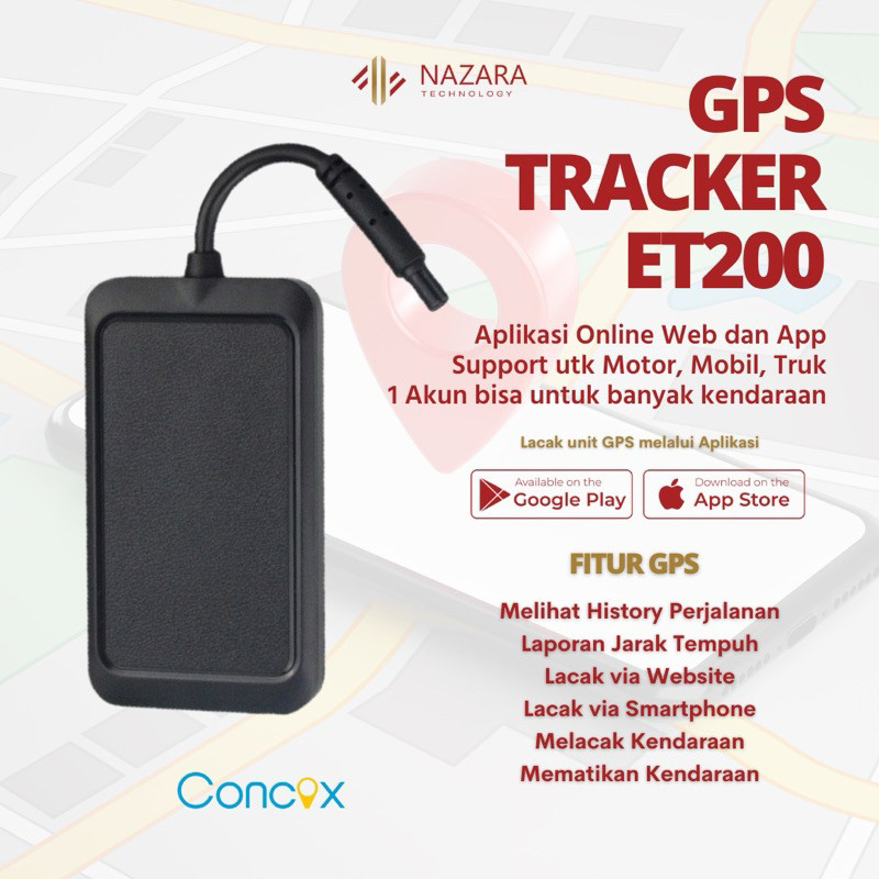 GPS Tracker Mobil Motor Concox Wetrack2 ET200