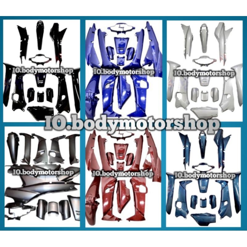 Cover Body Full Halus Honda Supra X/Supra Fit Lama Warna Costum Merah Biru Silver