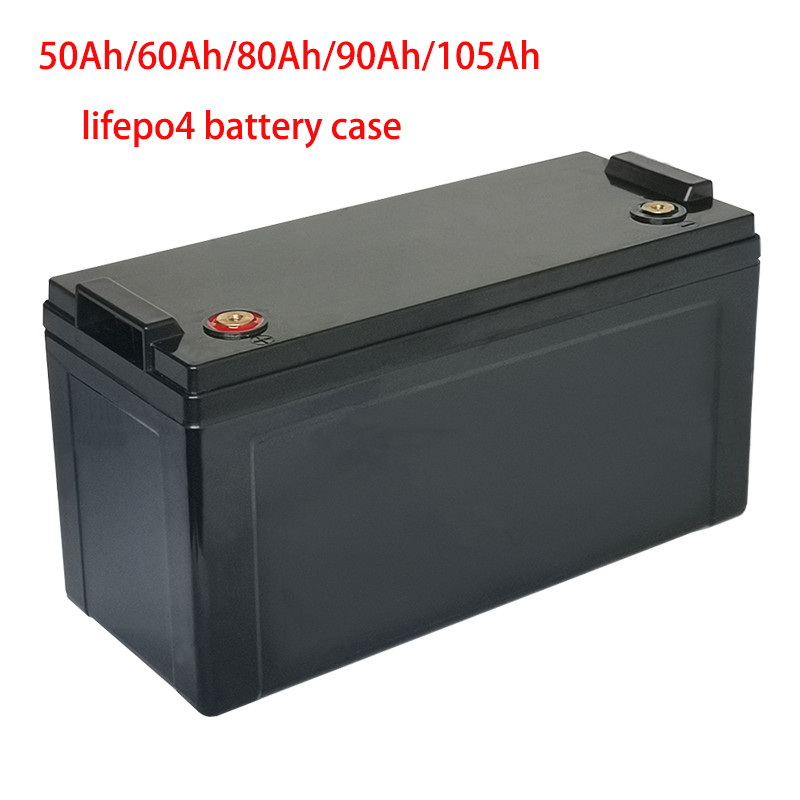 12V 24V RV Yacht Battery Solar Cells Storage Box 50/60/80/90/105/150Ah Lifepo4 Battery Case Plastic 