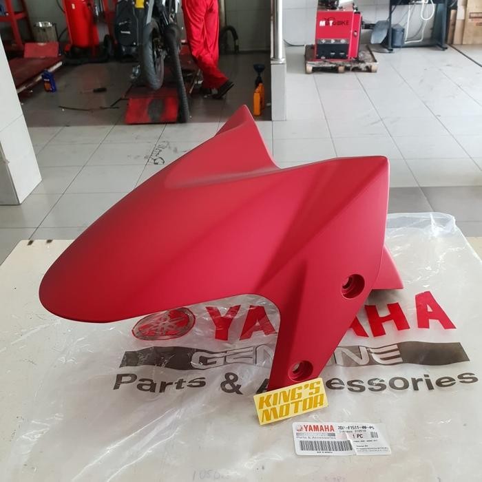 SPAKBOR DEPAN NMAX, N-MAX MERAH DOFF ASLI YAMAHA - merah doff