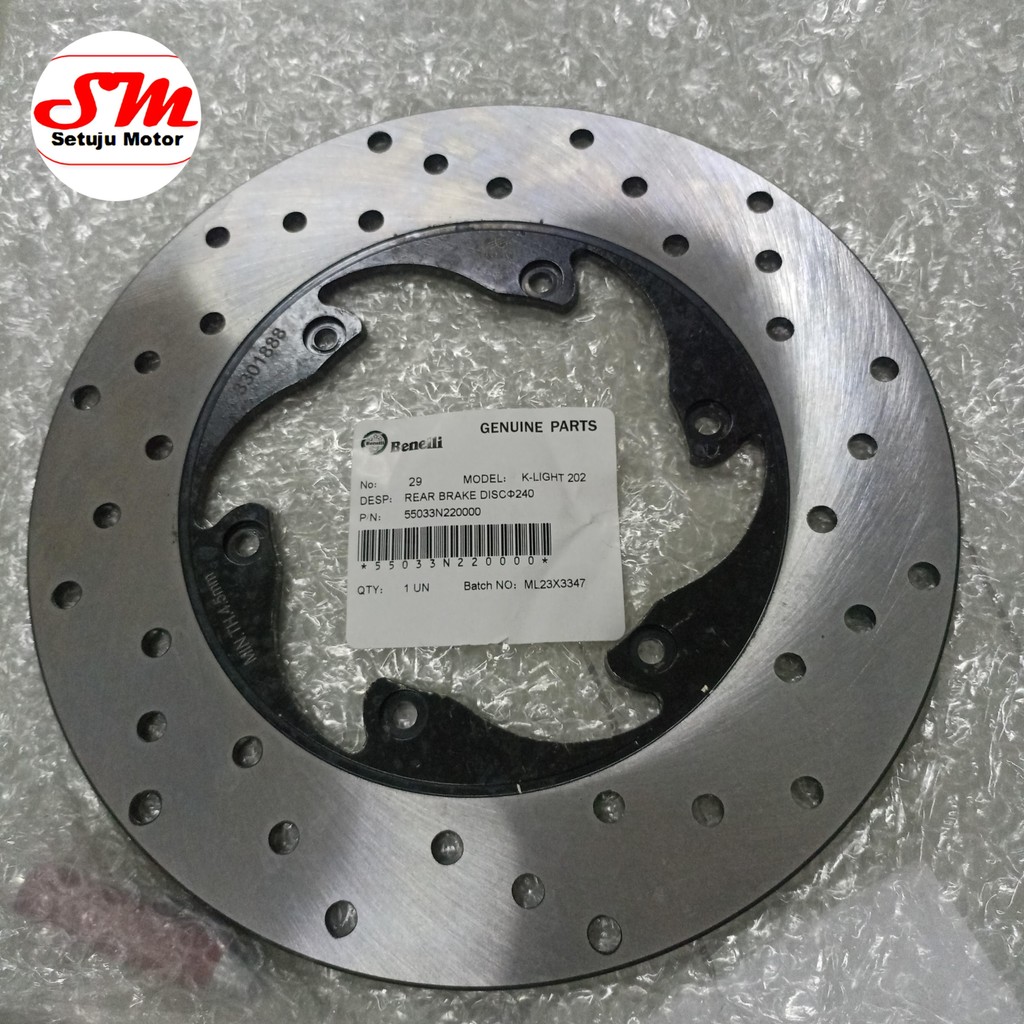Piringan Cakram Belakang Benelli Motobi EVO 200 Original