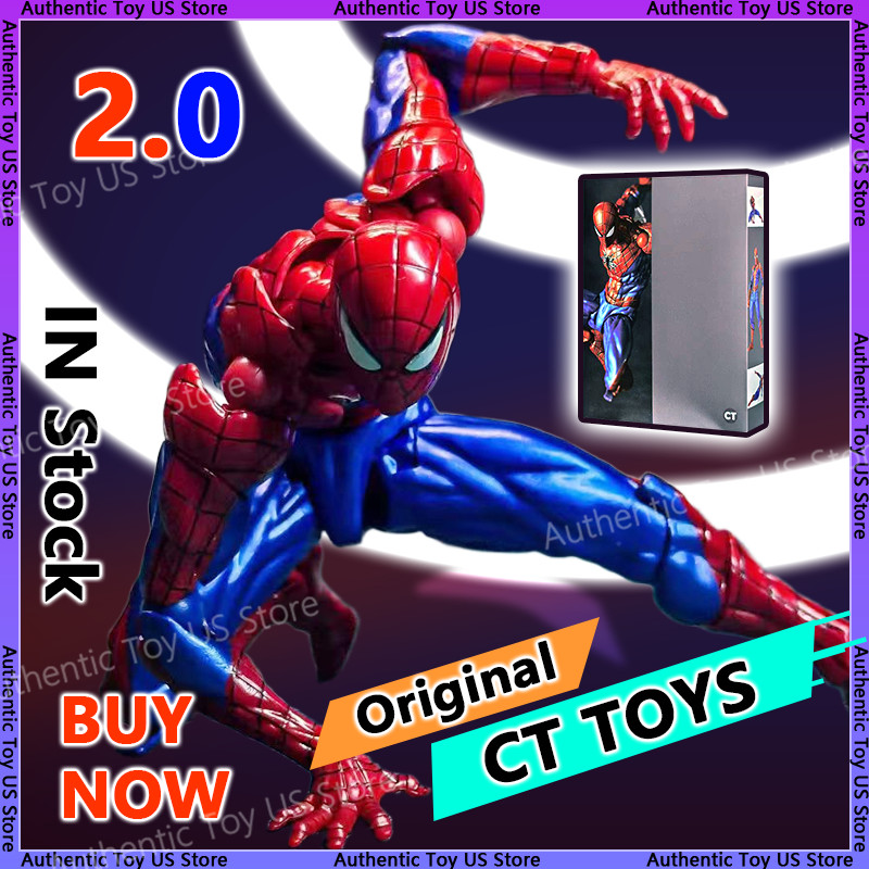 Original Ct Toys Spiderman 2.0 Figure Amazing Yamaguchi Spider-Man Agent Venom Mafex Anime Action Fi