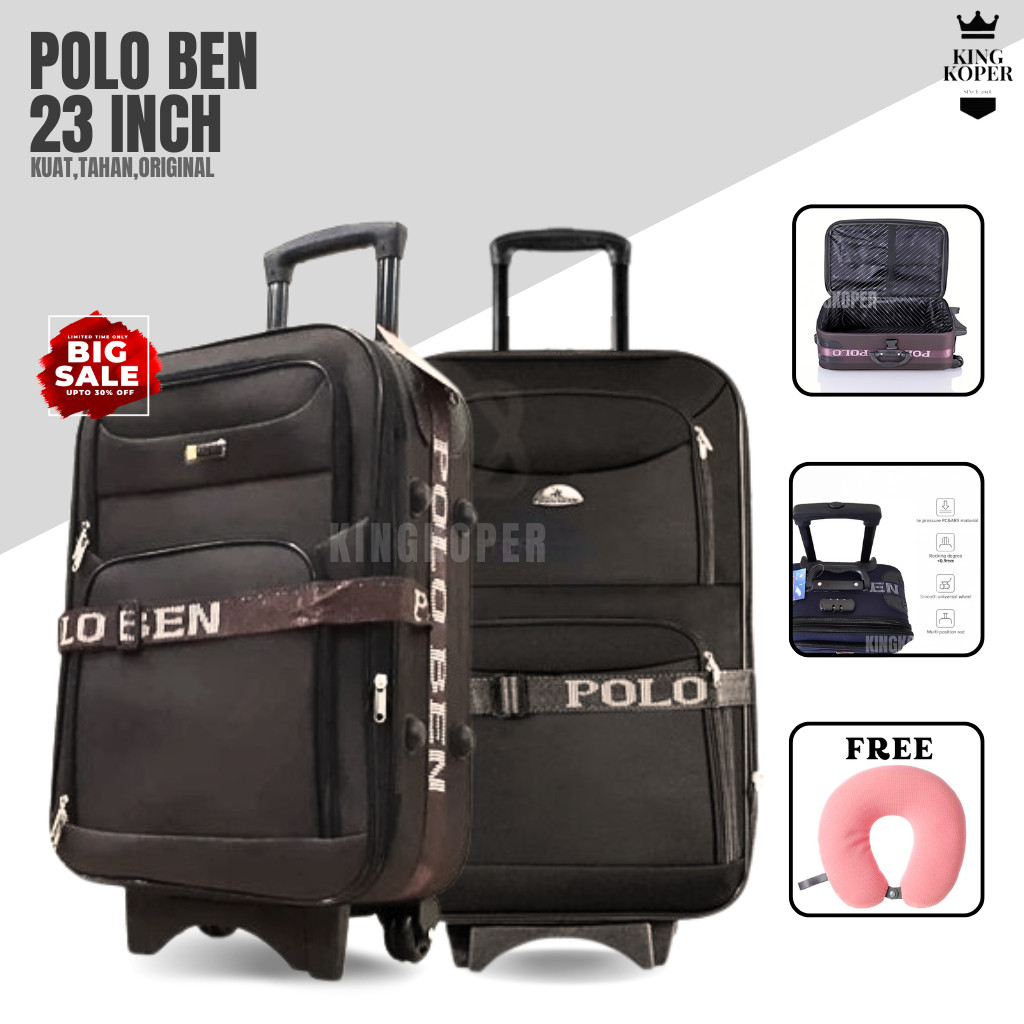 Koper Polo 23 inch Polo - koper kain - koper bagasi - koper murah - koper bahan - tas koper