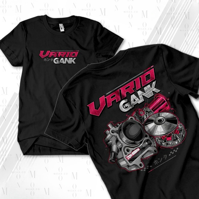 Baju Kaos Pria Matic Vario 110 150 160 Gank  Murah Keren Bahan Halus