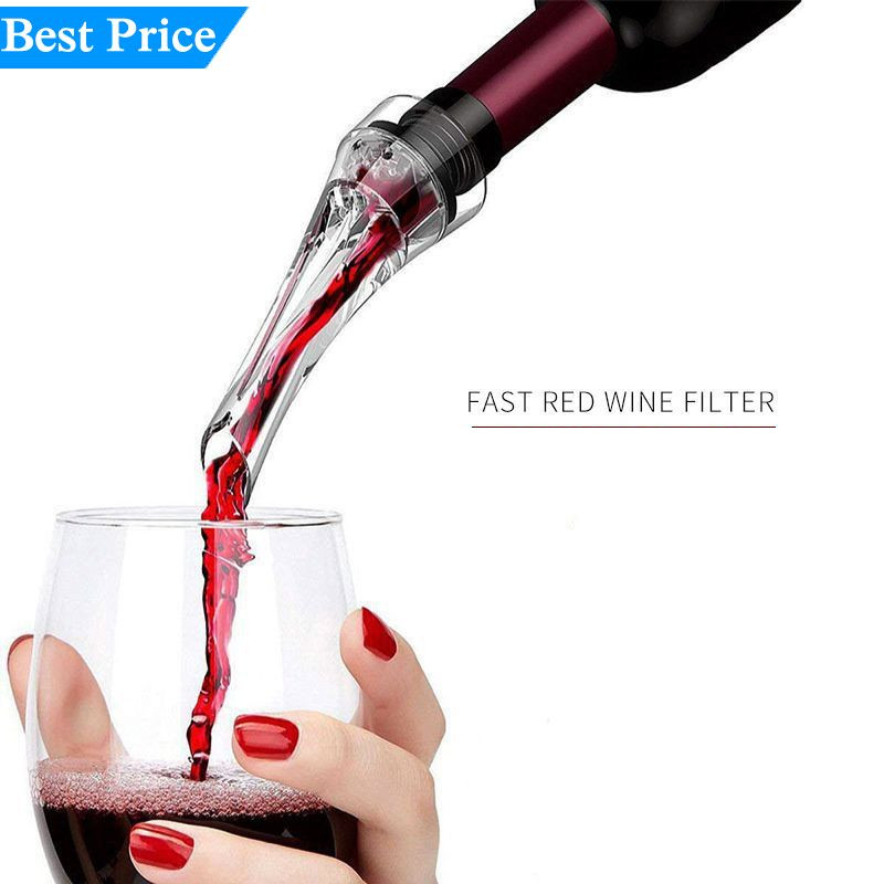 50Pcs Acrylic Aerating Pourer Decanter Wine Aerator Spout Pourer New Portable Wine Aerator Pourer Wi