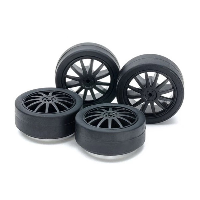 15534 SMALL LOW FRICTION PROFILE TIRES (26mm) & CARBON WHEELS (FIN)