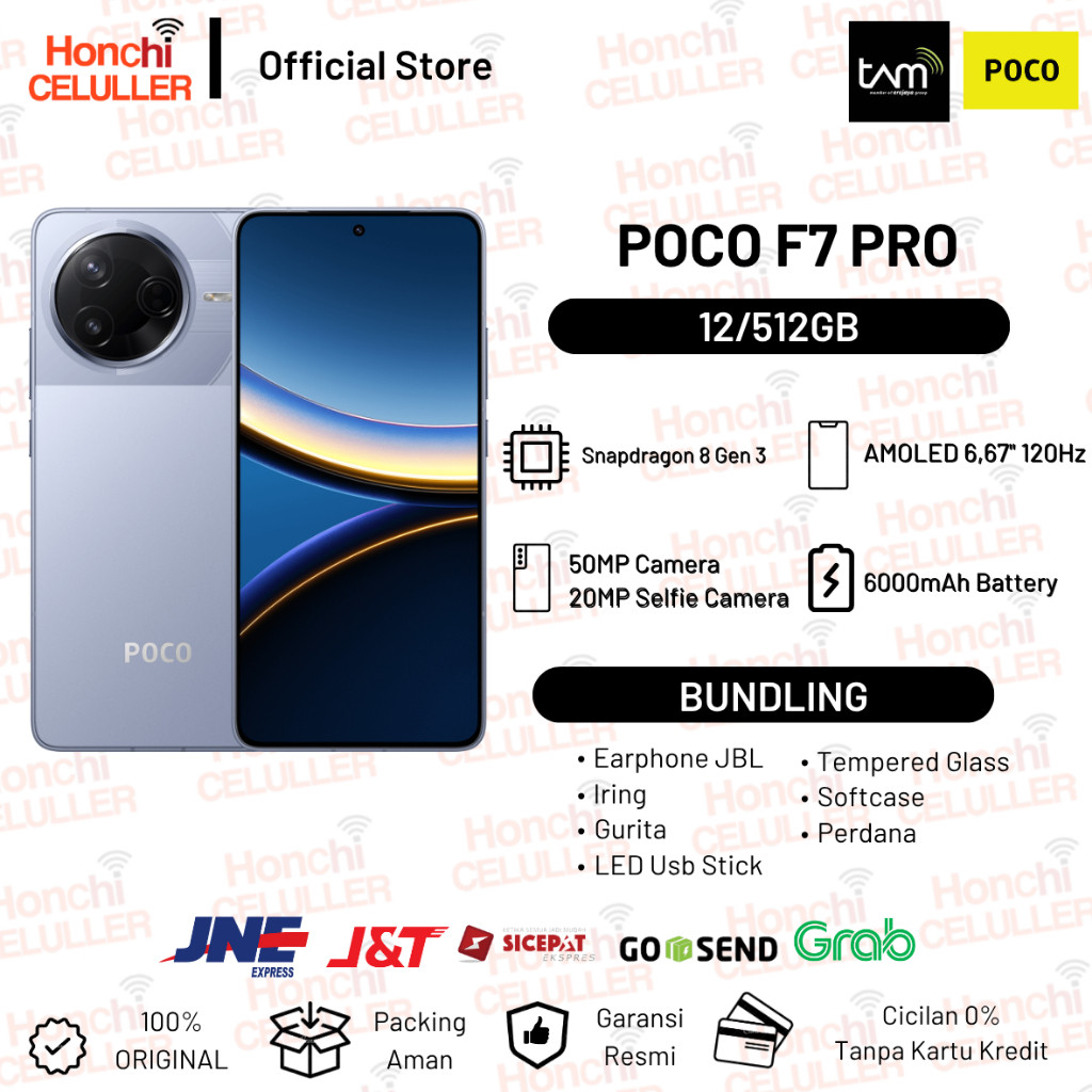 Xiaomi POCO F7 Pro 12/512GB | Snapdragon 8 Gen 3 | 6000mAh | 2K 120Hz AMOLED | 50MP Camera OIS Garan