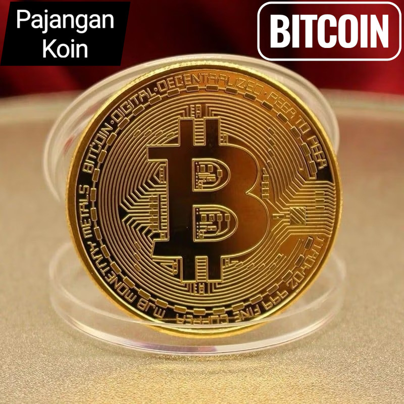 Pajangan BITCOIN Fisik Cryptocurrency Bitcoin Untuk Koleksi Coin Palsu Replika Bitcoin BTC Pajangan 