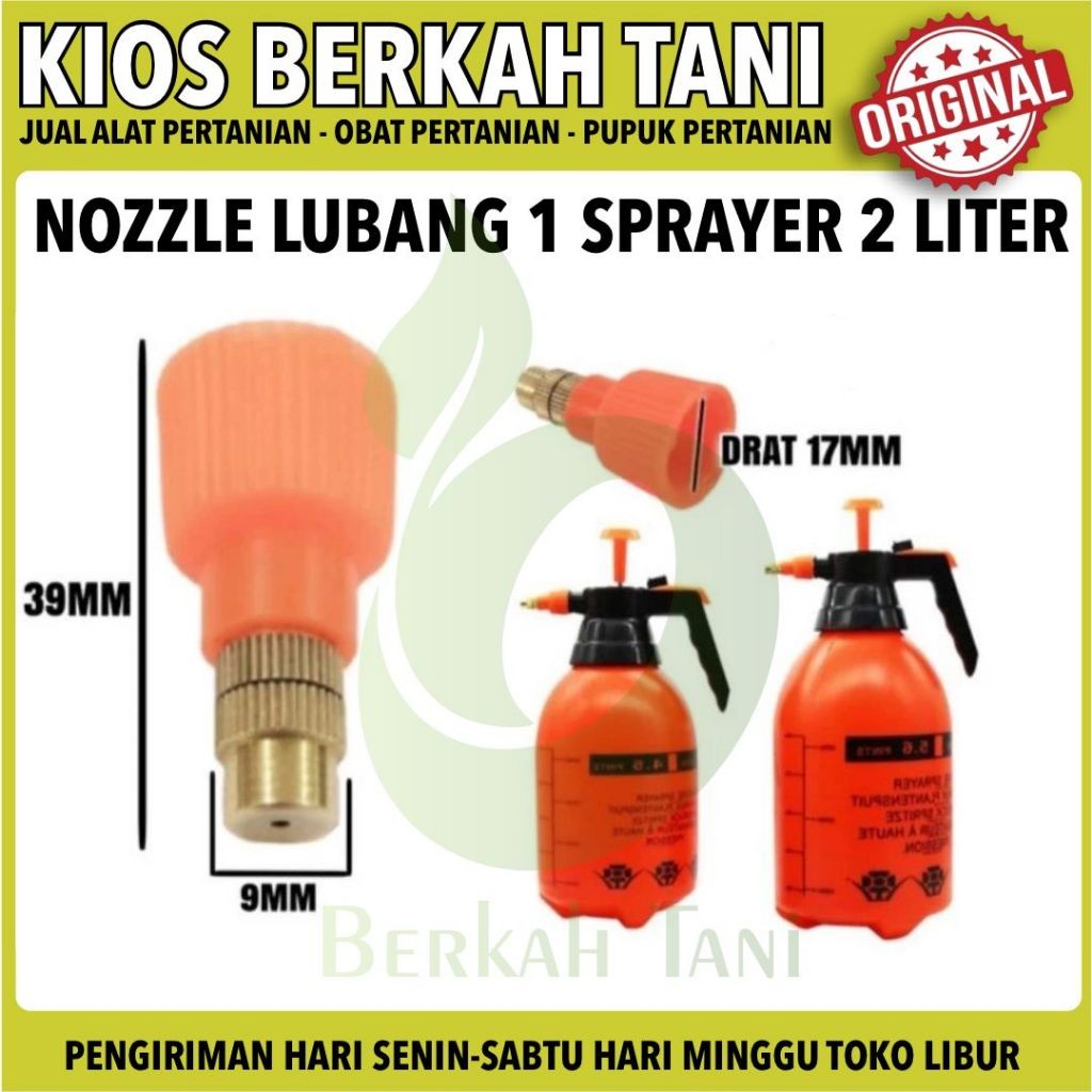 Kepala nozzle sprayer 2 Liter kuningan Universal SWAN CBA KRISSE nosel spuyer nozel nozle