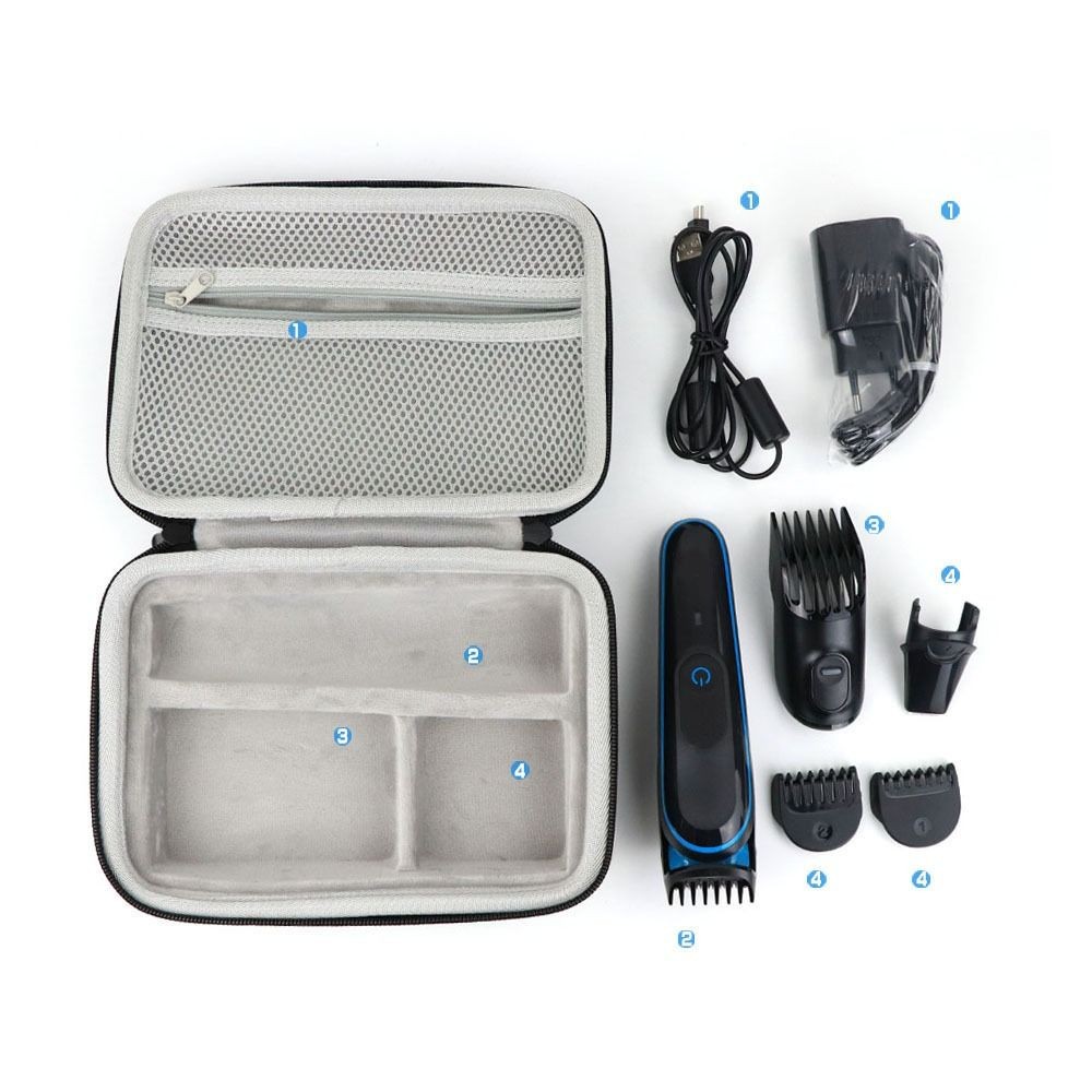 Durable for Braun Shockproof Travel Carrying Case Shaver Storage Bag Zipper Bag Razor Protective Cas