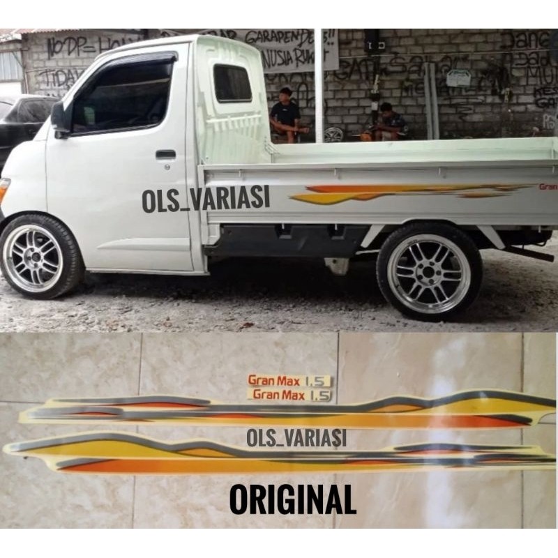 Stiker Striping body samping grand max pick up 1.5 original / Sticker body grand max pick up 1.3 ori