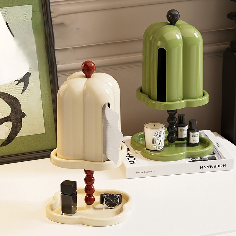 French retro tissue box in the ancient style of advanced sense of box creative living room light lux
