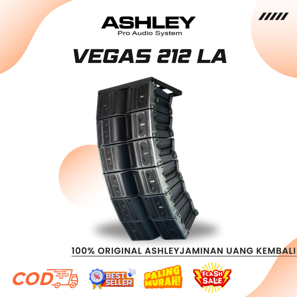 Line Array Ashley Vegas 212 LA With Panflex Full Neodymium