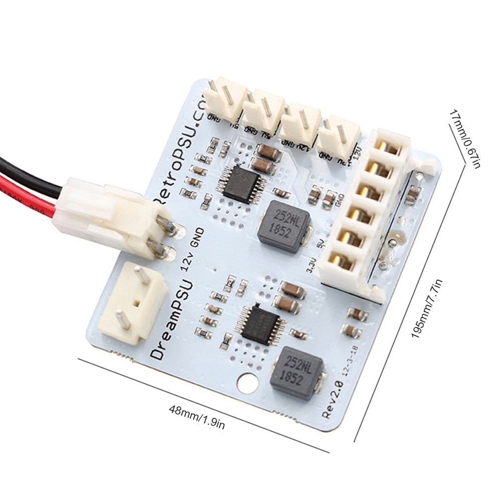 DreamPSU Rev2.0 DC Console Original Power Supply 12V Power Supply Adapter Replace Plug Adapter Kit f