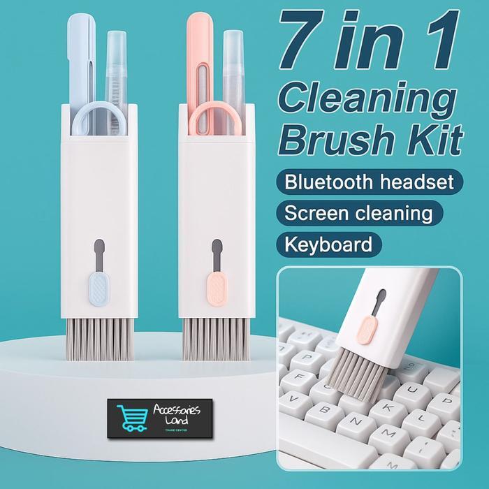 7 in 1 Multifunction Pen Cleaner for Earbud Smartphone Keyboard Cleaning Kit Multifungsi Pembersih K