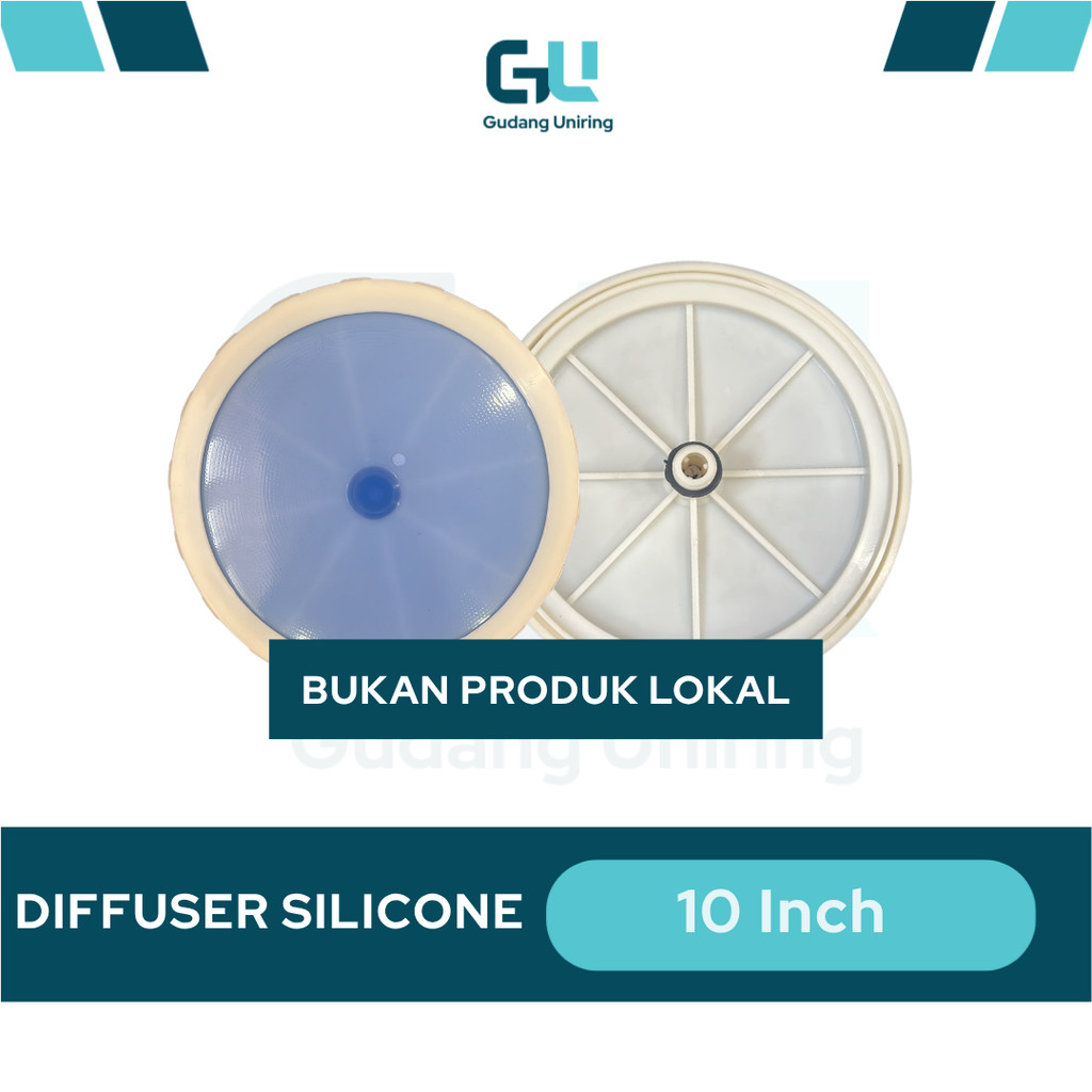 Diffuser Aerasi 10 Inch Silikon Premium Fine Bubble Air Diffuser Kolam Koi Tambak Udang Bioflok