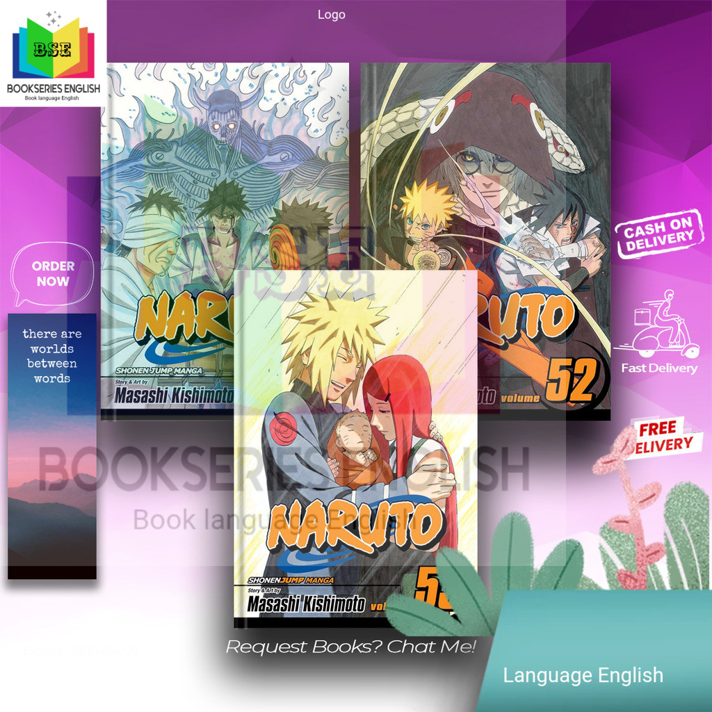 Komik/Manga Naruto (Vol. 51 - Vol. 72 Manga Series) (English Version)