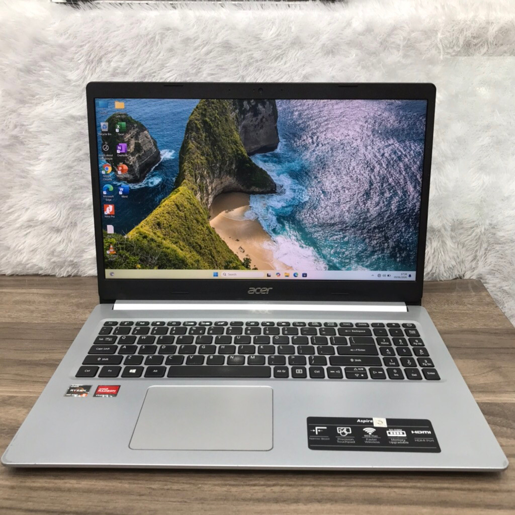 LAPTOP ACER ASPIRE 5 A515-45 AMD RYZEN 3 5 5500U RAM 16 GB SSD 512GB SPEK TINGGI