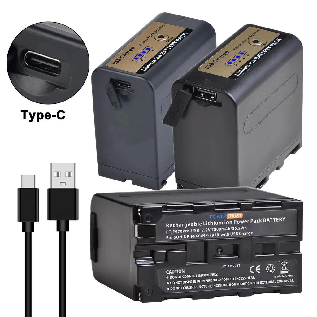NP-F970 High Capacity USB Battery for Sony NP-F970 NP-F960 NP-F950 NP-F930 NP-F550 NP-F570 NP-F750 a