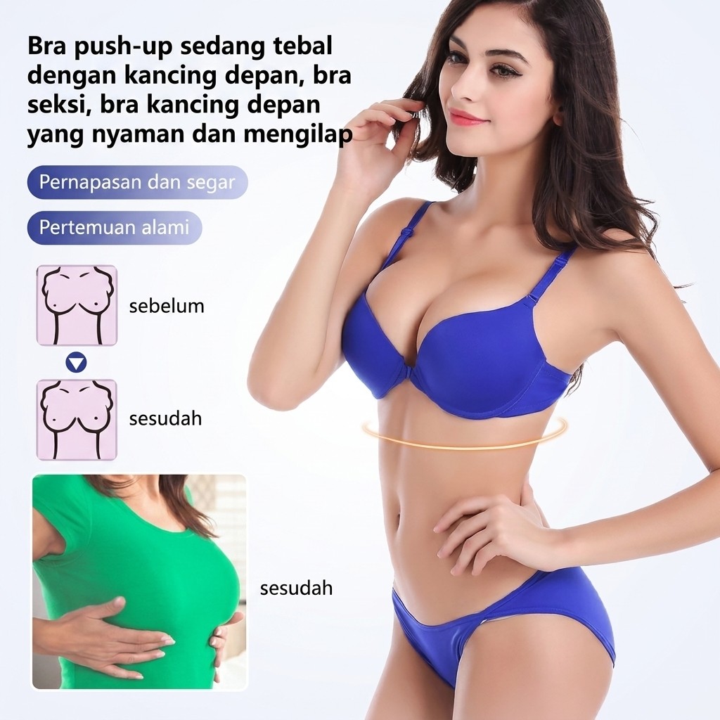Push-up Seksi JC Bra Depan Kancing Push-up Seksi Bra Wanita / Push-up / Depan Kancing / Seksi / Akti