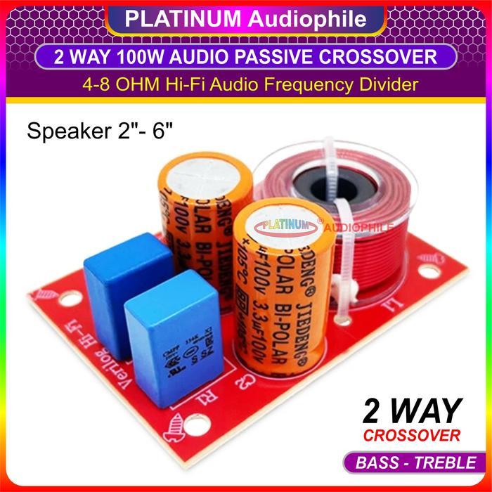 Crossover Pasif 2 Way Passive Speaker Crossover Low High WEAH-D224