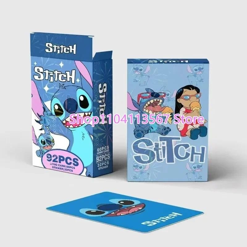 

30/92pcs High Quality Lilo&stitch Lomo Cards with Stickers HD Printd Photocards Kawaii Series Collection Cards Children's Toy