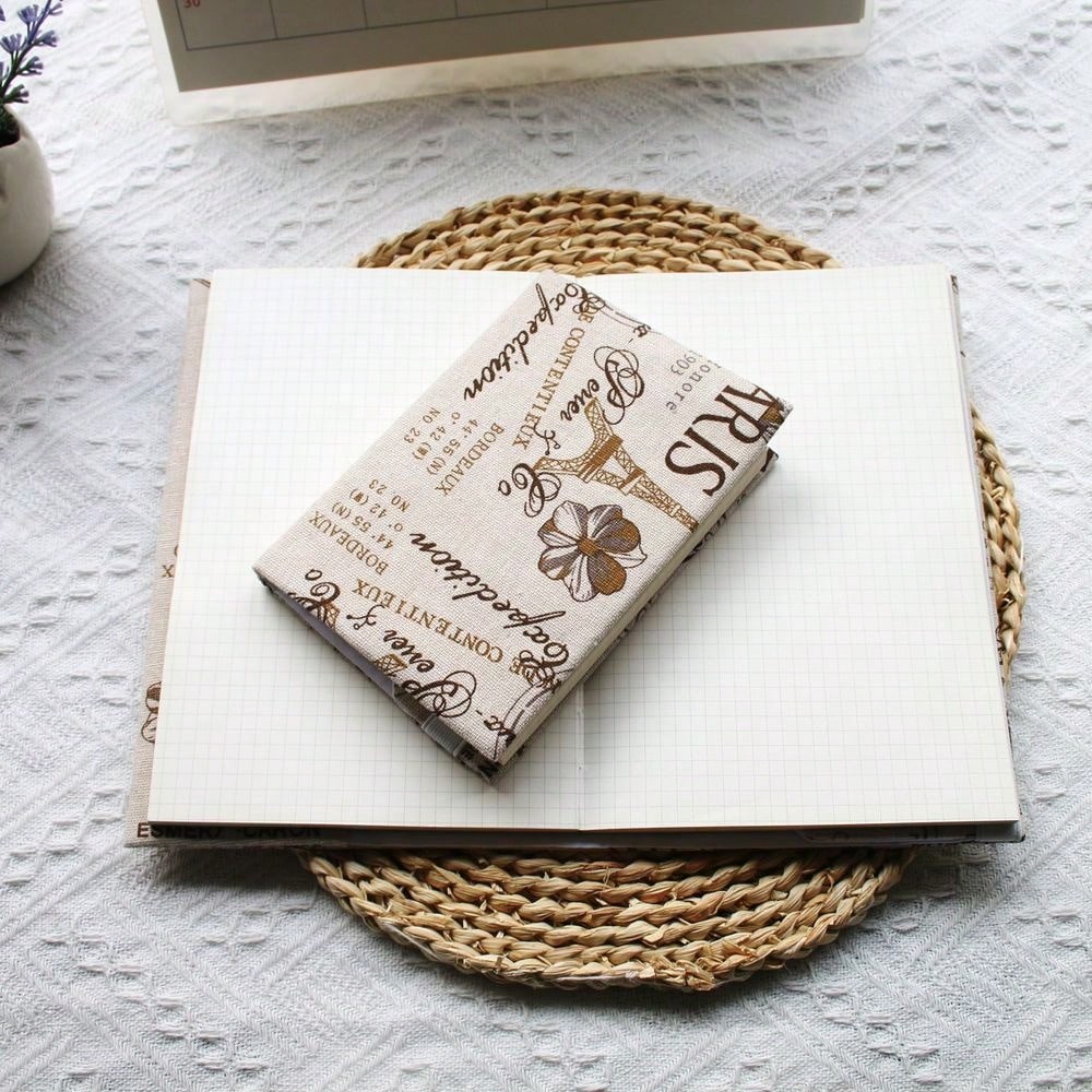 

Fromthenon 1PC A5 A6 Weeks Paris Eiffel Tower Cloth Book Cover Planner Case Cover Protective Shell Office Stationery Supplies