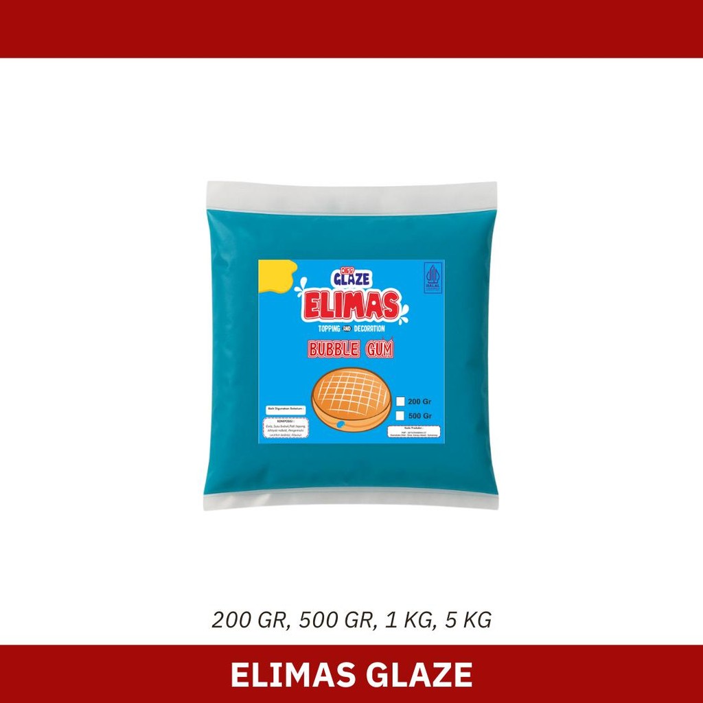 

200 Gram Glaze Elimas Tanpa Minimal Order