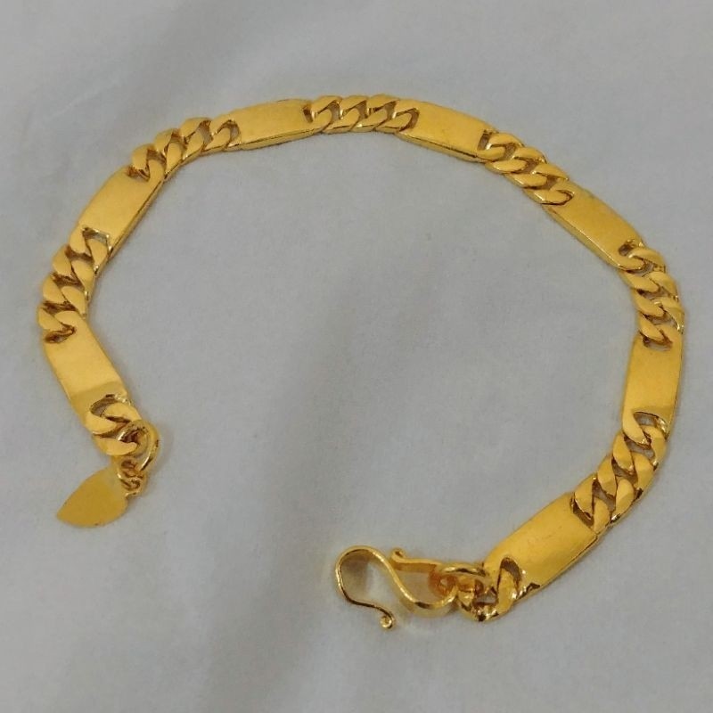 Gelang Tempe Rantai Mini Lapis Emas 24k Murni
