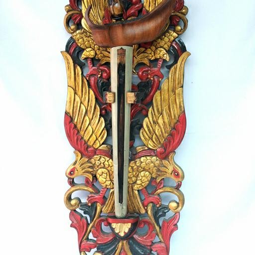 Blawong Tempat Keris Dinding Warna Sunggingan XDI II