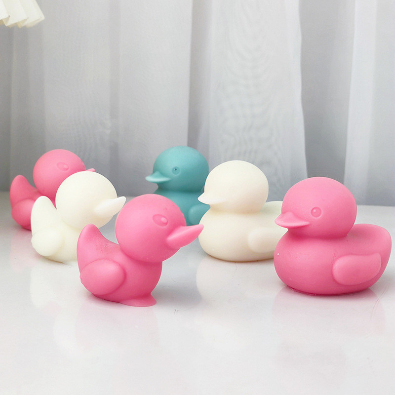 

Swimming Duck Silicone Candle Molds 3D Cute Duck Soap Plaster Resin Crafts Cement Mold DIY Animal Chocolate Cake Baking Tool