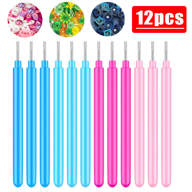 

Quilling Paper Pen Scrapbooking Rolling Manual Craft DIY Origami PVC Handle Slotted Structure Practical Quilled Tools