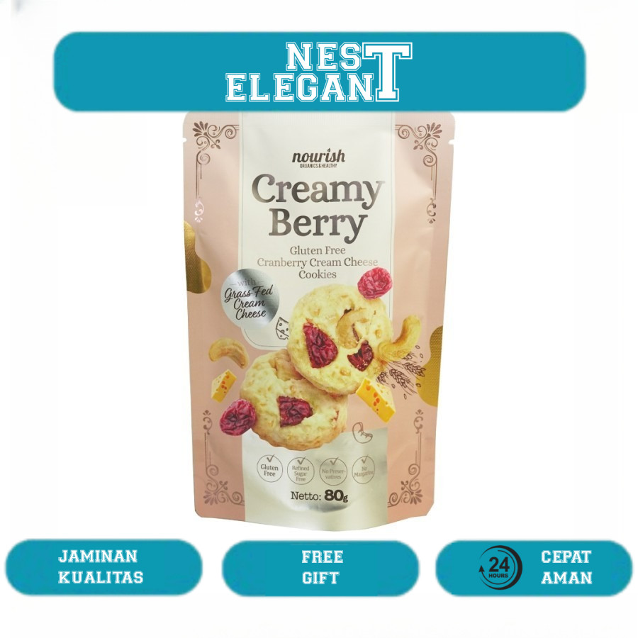 

Creamy Berry - Gluten Free Cranberry Cream Cheese Cookies 80gr