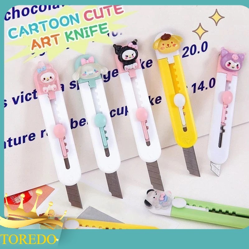 

TOREDO Cutter Mini Unik Paw Karakter Cutter Mini Travelling Pisau Cutter Silet Lucu Imut ATK