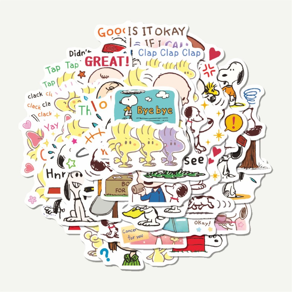 

Sticker Pack Stiker Kartun Snoopy V20 | Sticker TUMBLR | Stiker LAPTOP KOPER HELM