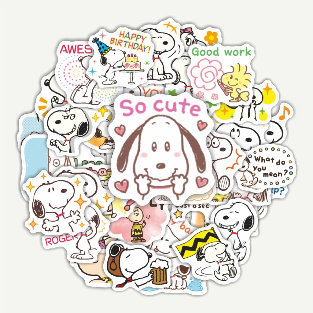 

Sticker Pack Stiker Kartun Snoopy V22 | Sticker TUMBLR | Stiker LAPTOP KOPER HELM
