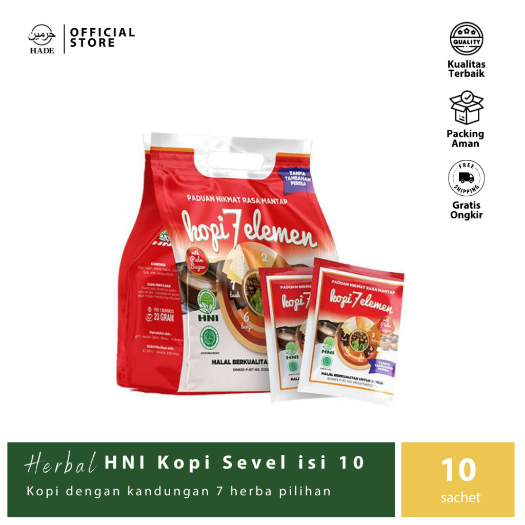

HNI Kopi 7 Elemen - Sevel 10 Sachet - Kopi Herba Kesehatan