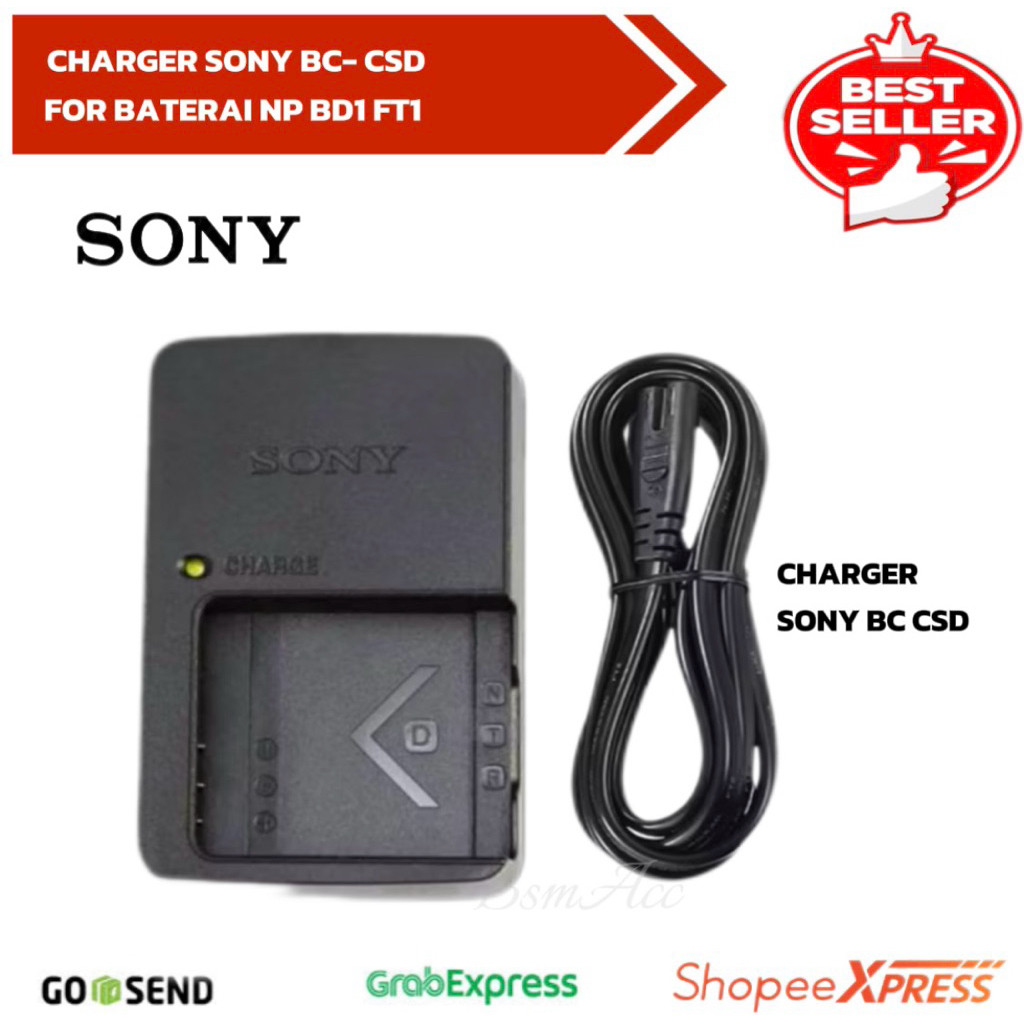 CHARGER SONY BC-CSD for Baterai Sony NP-BD1 Sony NP-FD1 Sony NP-FT1 Sony NF-FR1 Sony NP-FE1