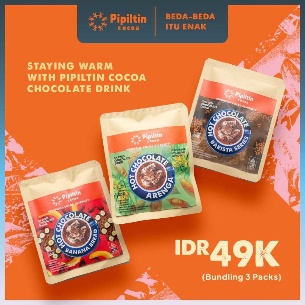 

Pipiltin Cocoa Minuman Dark Coklat - Single Portion 3 pcs Sachet Drink