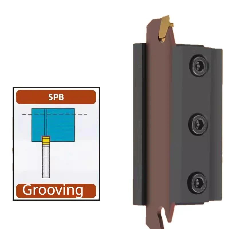 

High precision SMBB1626 SMBB2026 SMBB2526 SMBB2032 SMBB2532 Grooving Cut-Off Cutter Holder SPB26-2 SPB26-3 SPB32-3 Cut Off Blade
